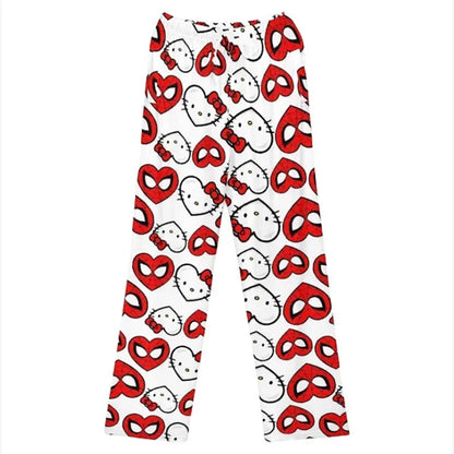 Spiderman Hello-Kitty Couple Matching PJ's