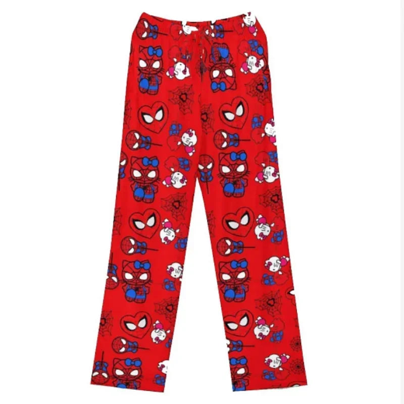 Spiderman Hello-Kitty Couple Matching PJ's