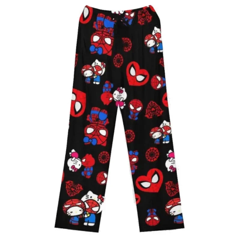 Spiderman Hello-Kitty Couple Matching PJ's