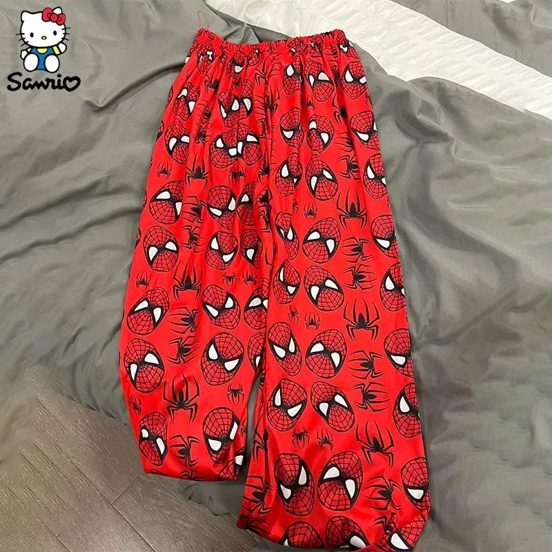 Spiderman Hello-Kitty Couple Matching PJ's