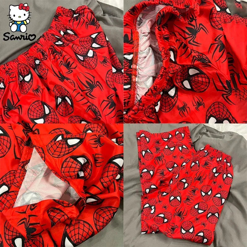 Spiderman Hello-Kitty Couple Matching PJ's